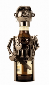 3065 "Bier-3065 Flaschenhalter ""Mechaniker"" (0,33l) h=25cm"